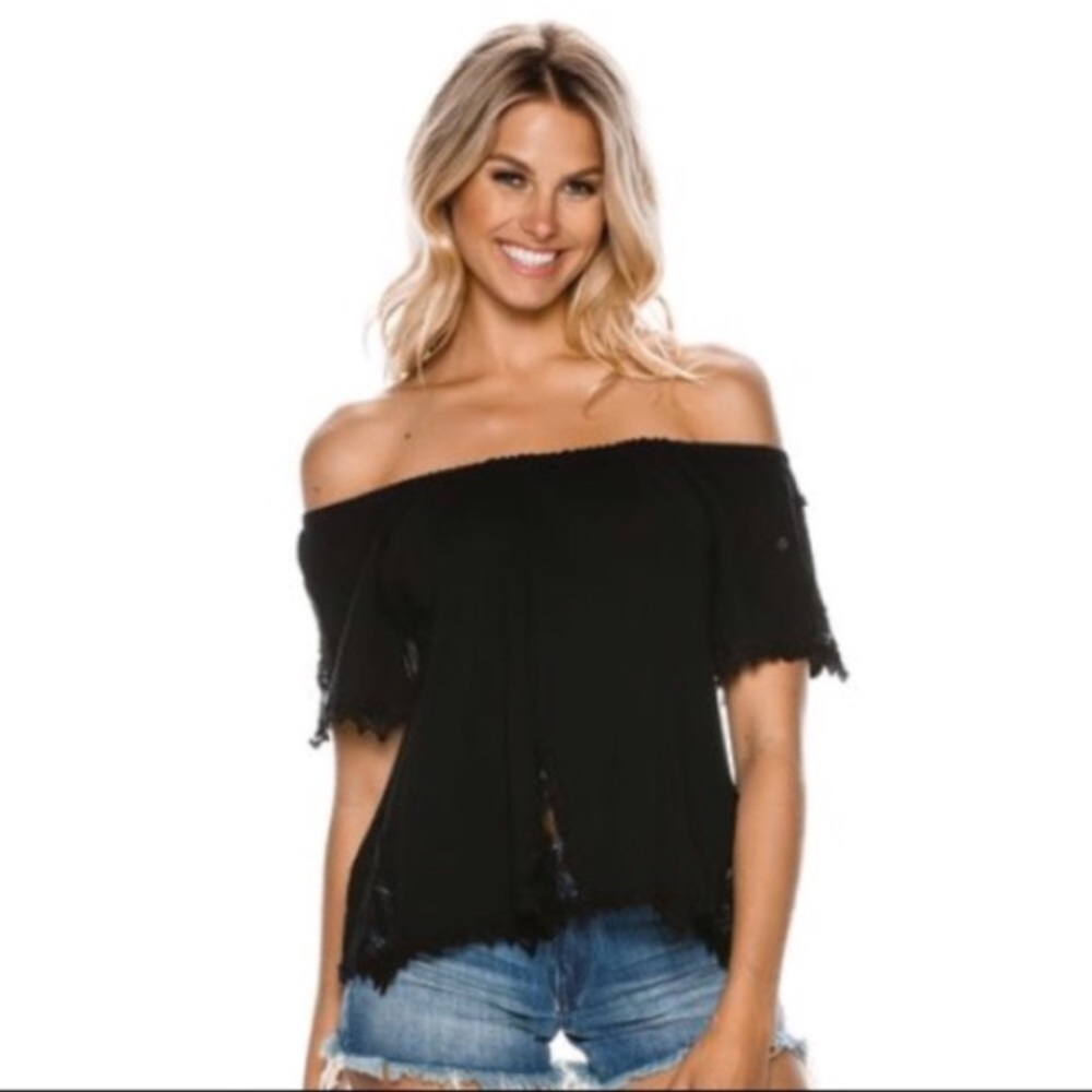 Volcom Black Blouse Elegant Top